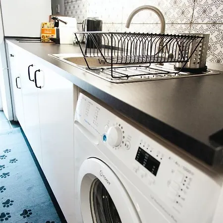 Apartment Black & White With A Gift Soft Panda Budapest