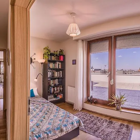 With Private 90 Sqm Rooftop, Free Parking And Air Condition Apartment
