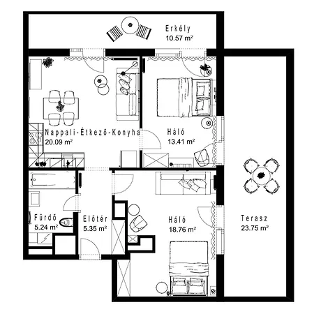 Apartment Free Parking Sweet Budapest