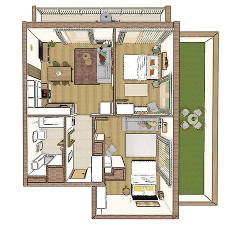Apartment Free Parking Sweet