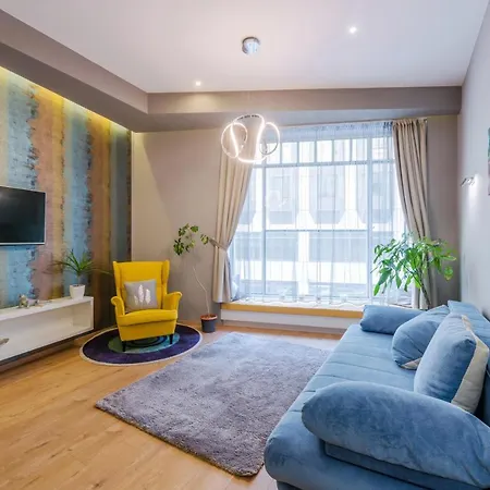 Amber / Navy Design With A/c Appartement Budapest