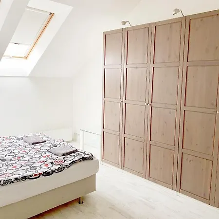 Apartment Loft With Rooftop And Free Parking In Garage Budapest