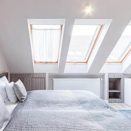 Sunny And Penthouse With Private Garage Apartament Budapesta