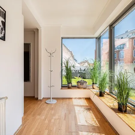 Penthouse Three Bedrooms, Three Balconies With Free Parking In Kiraly Street Budapest
