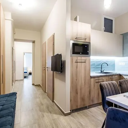 Apartment Blue And Silver Park