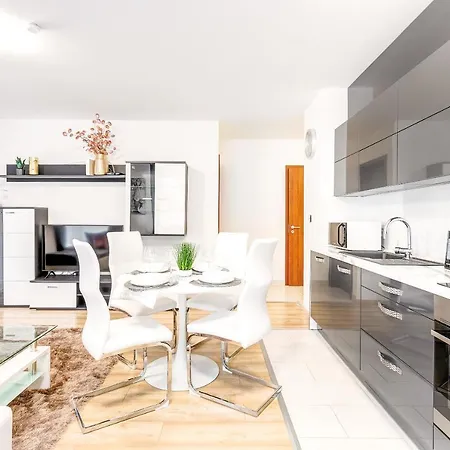 Apartment Modern With Free Garage And Balcony In The Downtown