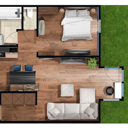 Gr8 Garden - 48sqm - Free Parking Apartment