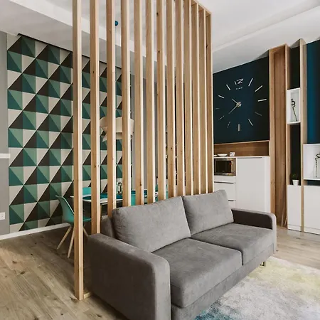Turquoise Harmony In The Heart Of The Apartment *
