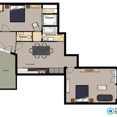Pedestrian Apartment, The Location Apartment *