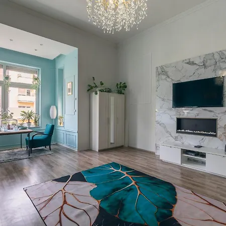 Apartment Art Deco Designer Luxury At Park, Cultural Center Of Budapest, Newly Renovated