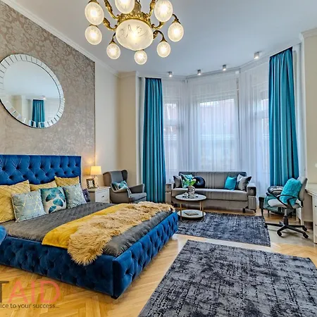 Apartment Blue Fountain Design - Hostaid Budapest