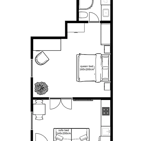 A13 Downtown With Parking Apartment