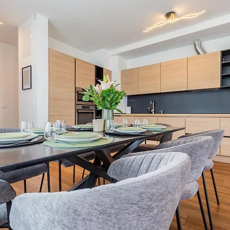 New Penthouse W Double Parking, Panoramic Balcony Apartment Budapest