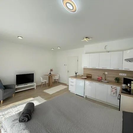 Bright Riverside Studio, Balcony, Free Parking, Air Conditioning Budapest