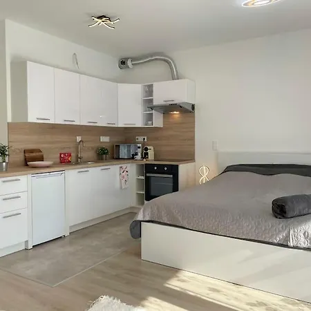 Bright Riverside Studio, Balcony, Free Parking, Air Conditioning * Budapest