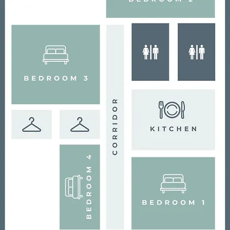 Free Parking + 4bdr + 3baths! + 5* Location Budapest
