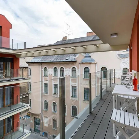 Apartament Downtown Residences - Ac,elevator,terrace Budapesta