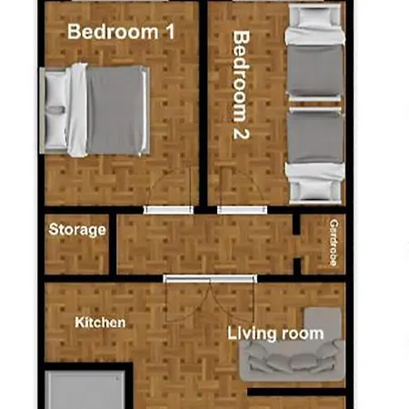 Free Parking - Dob50 Spacious - 2 Separate Bedroom, 5 People, Ac, Wifi * Budapest