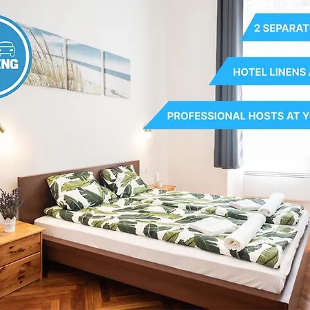 Lägenhet Free Parking - Dob50 Spacious - 2 Separate Bedroom, 5 People, Ac, Wifi
