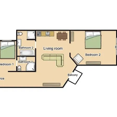 Apartment Two Couples *